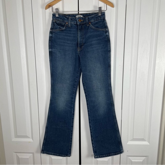 Wrangler Westward 626 High Rise Boot Jeans Women’s 26 30” Inseam Blue Dark Wash - Picture 2 of 16